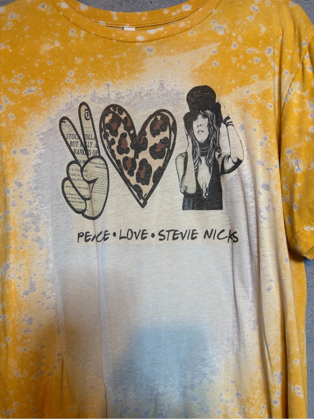 Bella Canvas Yellow Tie-Dye Crewneck Tee